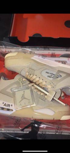 Off-White x Air Jordan 4 SP 'Sail' photo review