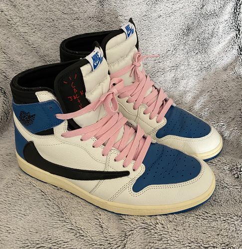 Travis Scott xFragment x Air Jordan 1 High OG SP “Military Blue” photo review