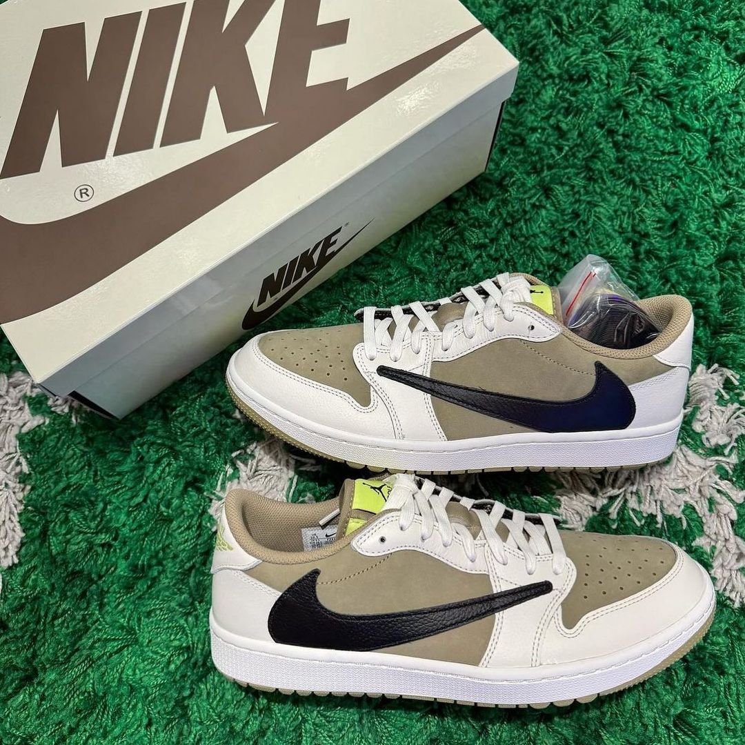 Air Jordan 1 Low Golf x Travis Scott 1 'Olive' photo review