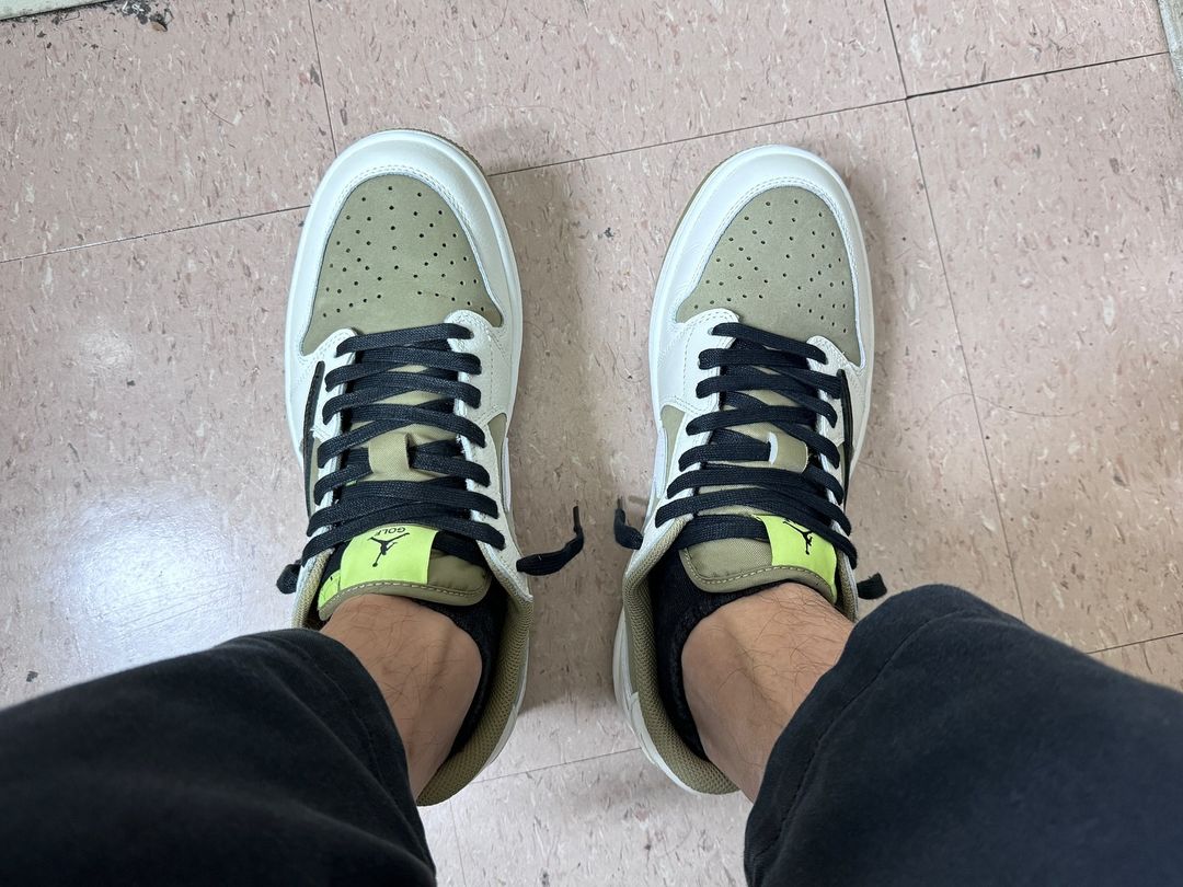 Air Jordan 1 Low Golf x Travis Scott 1 'Olive' photo review